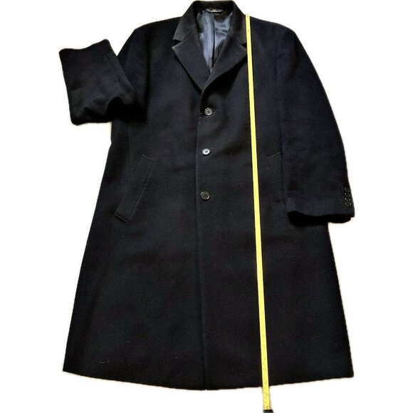 Brooks Brothers 346 Wool Cashmere Blend Overcoat Mens 44S Classic Formal Coat - Picture 9 of 16